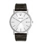 Bulova Men's Black Leather Strap w/ Stainless Case